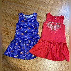 Super Hero Girls Size M 7-8 Wonder Woman Batgirl Supergirl Dress DC Comic